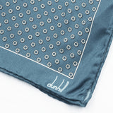 Dunhill mulberry silk pocket square in a hexbolt pattern