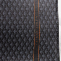 Dunhill Engine Turn patterned coated canvas pochette