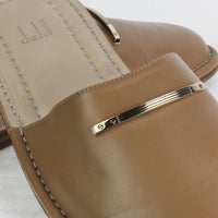 Dunhill Duke fine leather slippers in tan