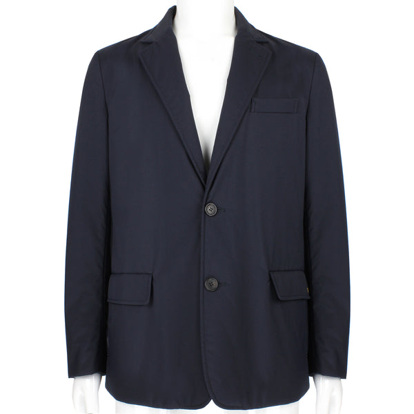 Dunhill luxurious quilt filled jacket in navy blue