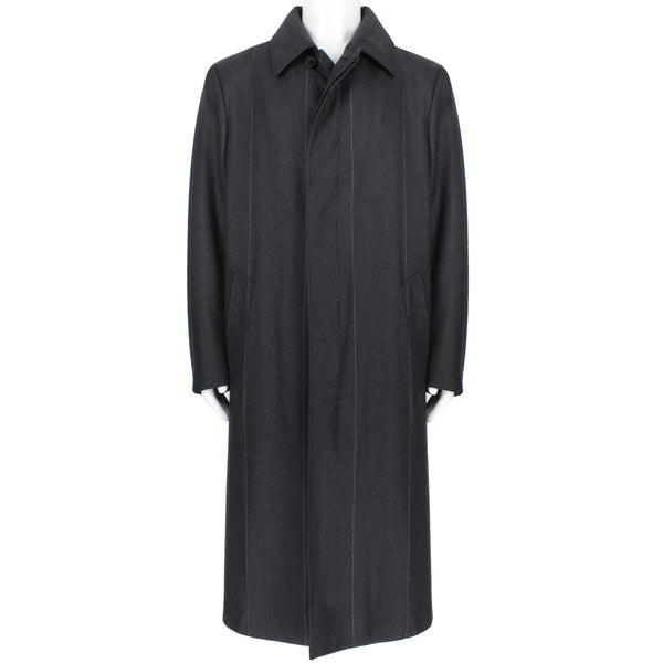 Dunhill luxurious wool overcoat in a charcoal grey