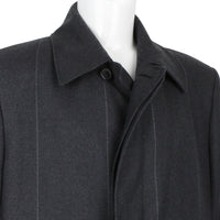 Dunhill luxurious wool overcoat in a charcoal grey