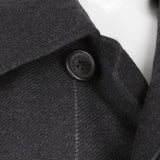 Dunhill luxurious wool overcoat in a charcoal grey