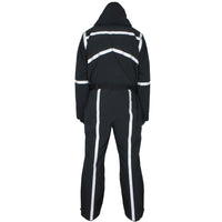 Perfect Moment ski suit in black with reflective detailing