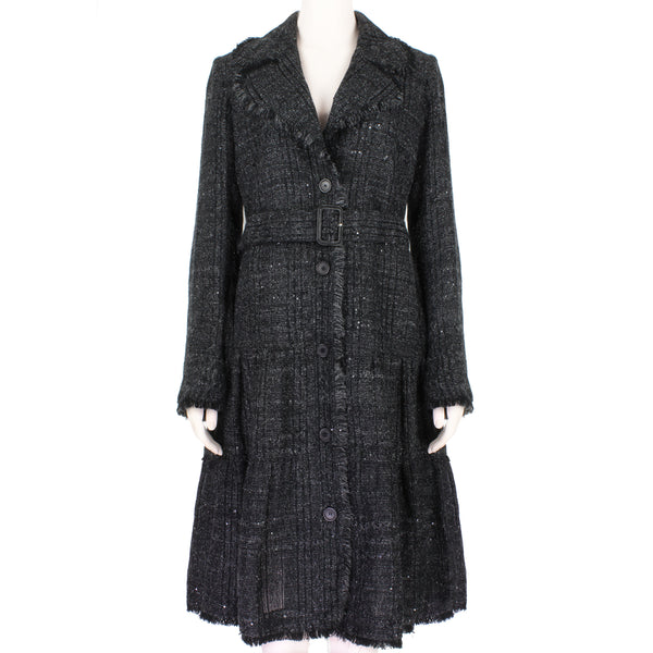 Burberry Onyx Tweed dress coat jacket 