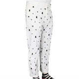 DSquared2 white tapered leg trousers with black alien embroidery