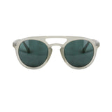 Dries Van Noten double bridge sunglasses in a pale grey acetate frame