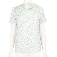 J W Anderson top in an embossed silk blend crepe fabric