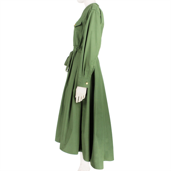 green alexander mcqueen dress Alexander McQueen Silk-Cady Peplum Gown UFO No More