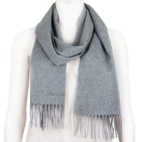 Alexander McQueen luxurious scarf in a mid-grey pure cashmere