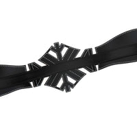 Alexander McQueen cut-out corset belt in black leather