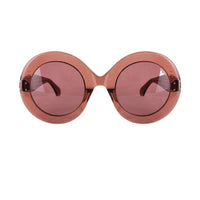 Alaia dusky rose pink sunglasses in an oversize frame