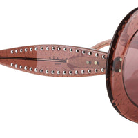 Alaia dusky rose pink sunglasses in an oversize frame