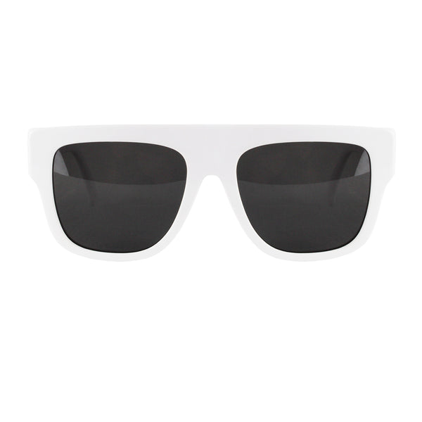 Alaia rectangular frame sunglasses in a white frame