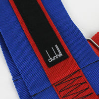 Dunhill woven blue and red nylon bag strap