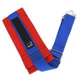 Dunhill woven red and blue nylon bag strap