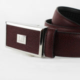 Dunhill burgundy Belgrave leather belt