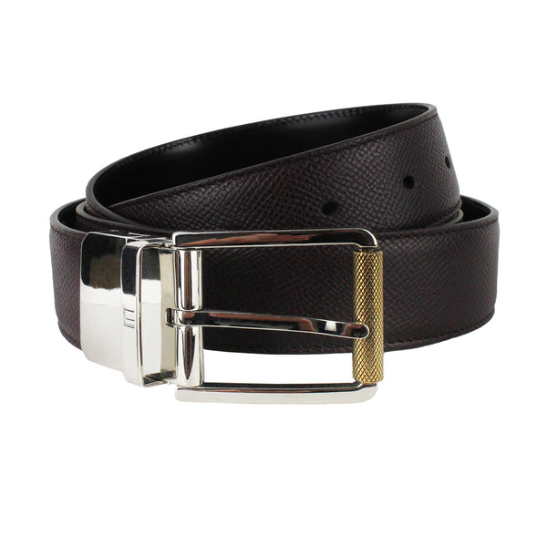 Dunhill reversible leather belt in Cadogan leather
