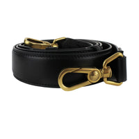 Dunhill black leather bag strap