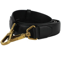 Dunhill black leather bag strap