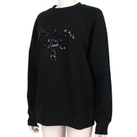 Sequin Logo-Embellished Cotton-Jersey Sweatshirt