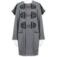 Stella McCartney duffle coat in a mid-weight grey wool