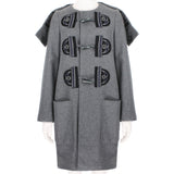 Stella McCartney duffle coat in a mid-weight grey wool