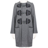 Stella McCartney duffle coat in a mid-weight grey wool