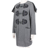 Stella McCartney duffle coat in a mid-weight grey wool