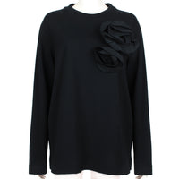 Simone Rocha sweatshirt with double corsage appliqué detailing