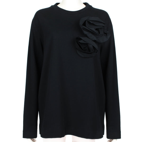 Simone Rocha sweatshirt with double corsage appliqué detailing