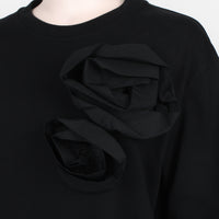 Simone Rocha sweatshirt with double corsage appliqué detailing