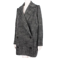 Stella McCartney double breasted wool boucle coat