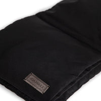 Canali down filled scarf in black