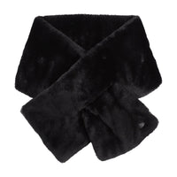 Saint Laurent Faux-Fur Crossover Scarf