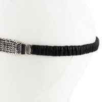 Saint Laurent luxurious chainmail headband in a silver tone