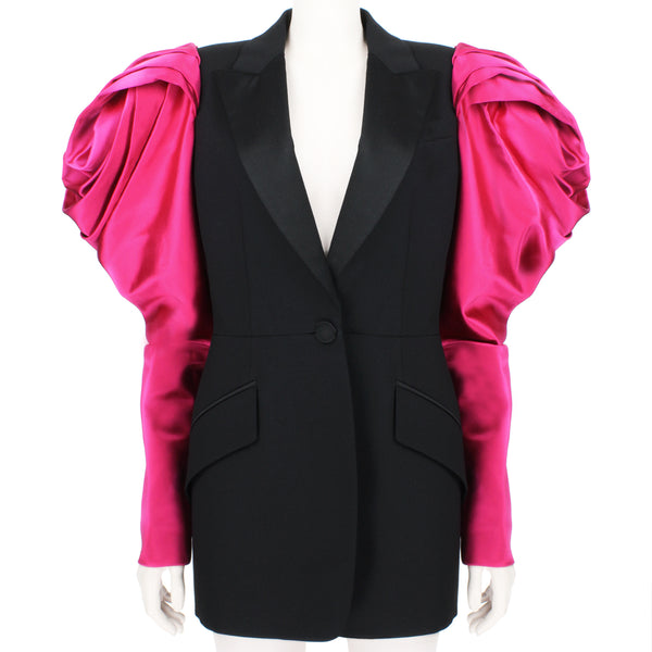 Alexander McQueen runway collection rose sleeve jacket