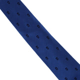 Alexander McQueen silk tie in a signature skull and dot pattern