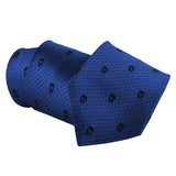 Alexander McQueen silk tie in a signature skull and dot pattern