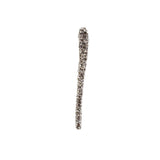 Alexander McQueen antique silver tone crystal encrusted ear cuff / ear bar