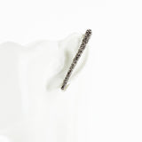 Alexander McQueen antique silver tone crystal encrusted ear cuff / ear bar