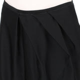 Giambattista Valli luxurious knee-length skirt in a black satin fabric