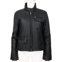 Perfect Moment Brigitte racer jacket In black faux leather