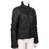 Perfect Moment Brigitte racer jacket In black faux leather