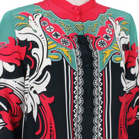 Mary Katrantzou multicoloured silk satin tunic dress