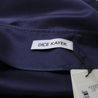 Dice Kayek luxurious pencil skirt in midnight blue satin