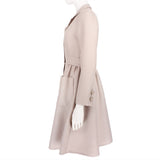 Valentino Technocouture blush pink wool and silk blend coat dress