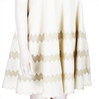 Alaia luxurious textured babydoll dress 