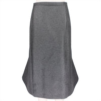 Balenciaga skirt in a twill grey fabric with light shimmering