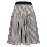 Prada silk crepe skirt in a circular pattern